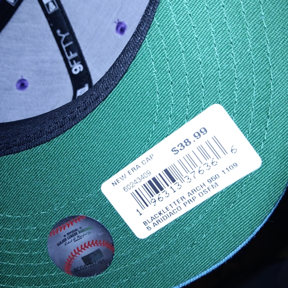 New Era 9Fifty Arizona Dbacks Snapback Purple/Teal Cooperstown Collection - Picture 3 of 3